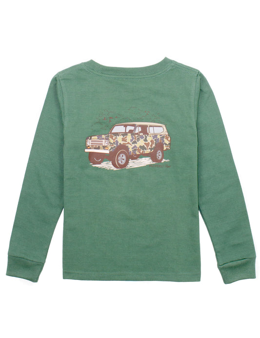 Baby Camo Truck LS Tee