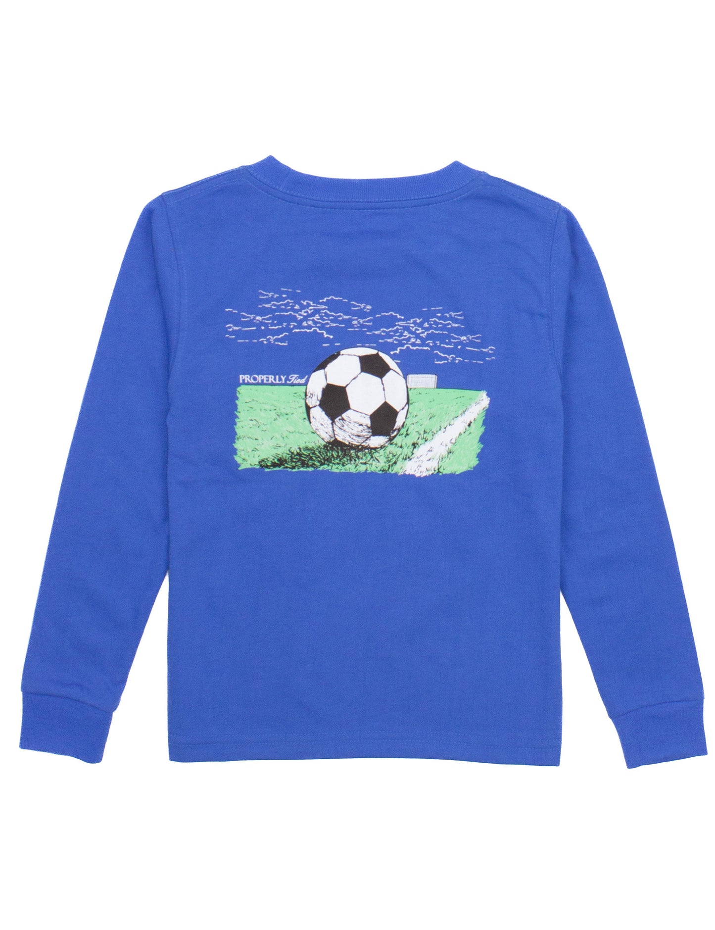 Soccer Bay Blue LS Tee