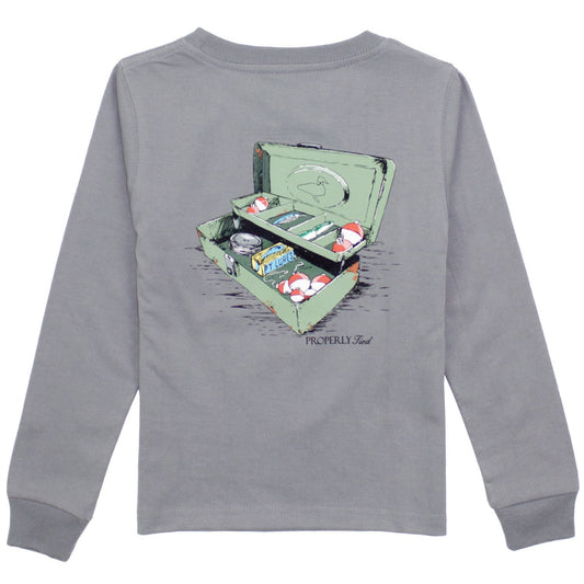 Tackle Box L/S Tee - Grey
