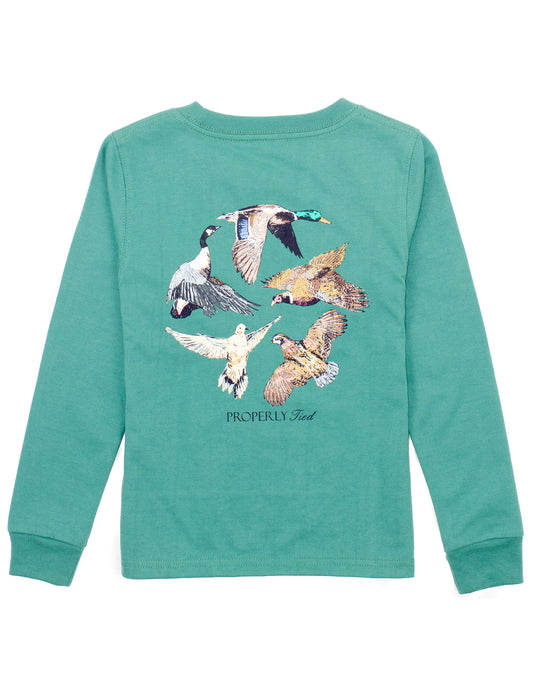 Baby Flock Teal LS Tee