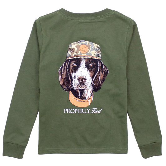 Man's Best Friend L/S Tee - Olive