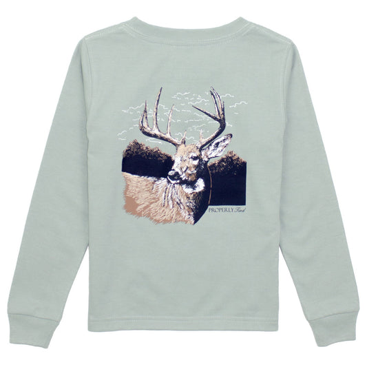 Buck L/S Tee - Sage