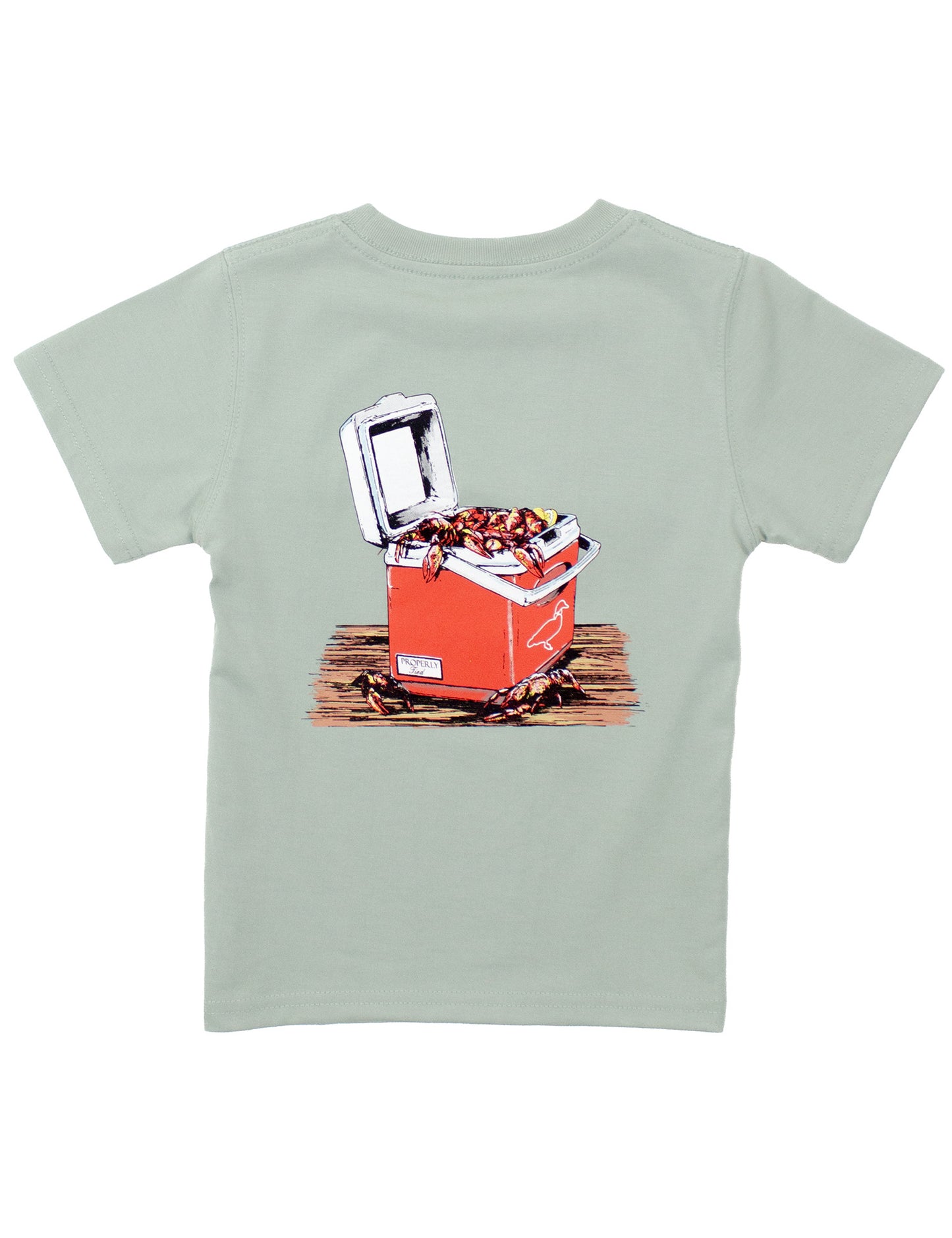 Crawfish Cooler S/S Tee - Chrome Grey