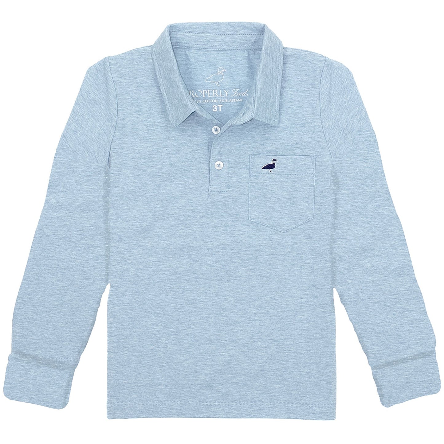 Harrison Pocket Polo - Moon Blue
