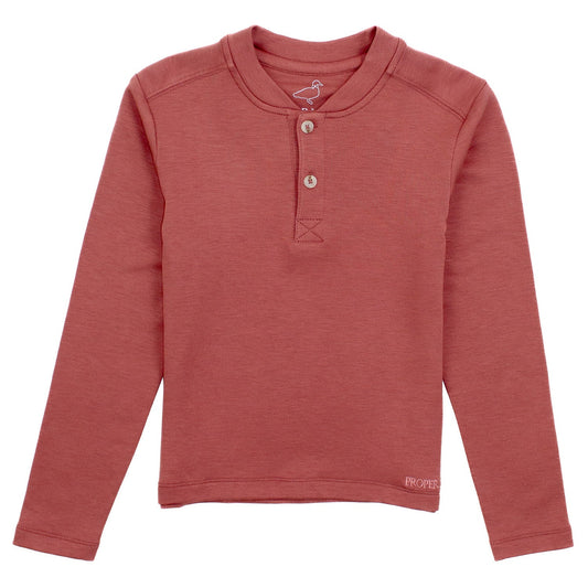 Shoreline Henley - Salmon