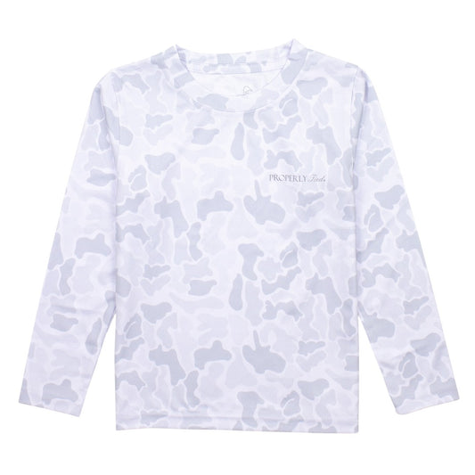 Sportsman Perf. L/S - Snow Camo