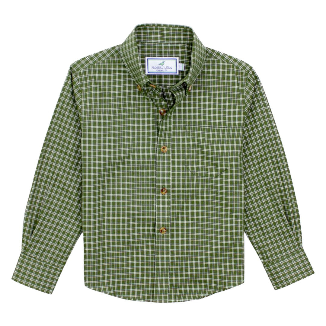 Woodland Sportshirt - Cypress Needle