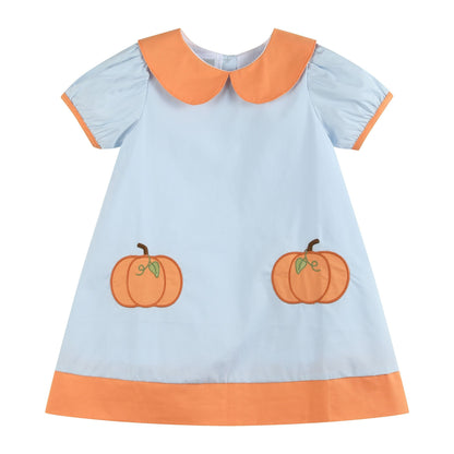 Lt. Blue Pumpkin Collar Dress