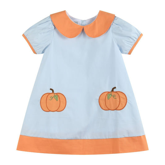 Lt. Blue Pumpkin Collar Dress