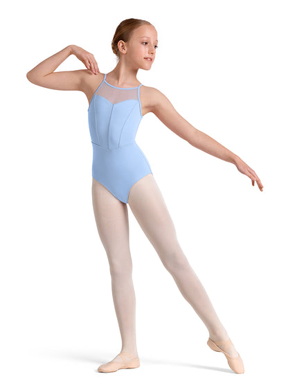 Keyhole Halter Leo - Blue