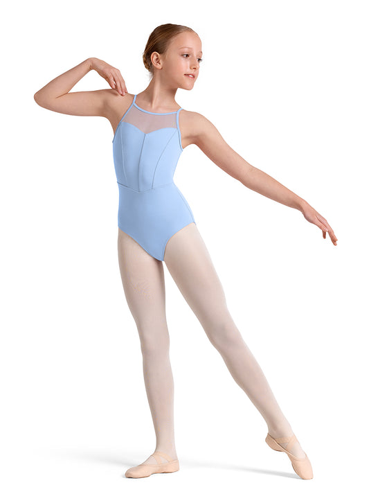 Keyhole Halter Leo - Blue