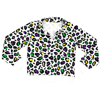 Mardi Gras Leopard Jogger Set