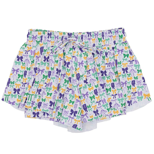 Mardi Gras Bows Butterfly Short