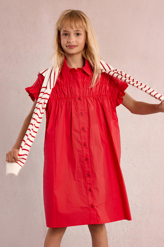 Red Woven Dress