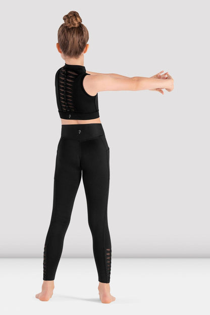 Jacky Zip Front Crop Top - Black