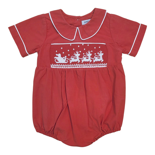 Santa Sleigh Red Boys Bubble