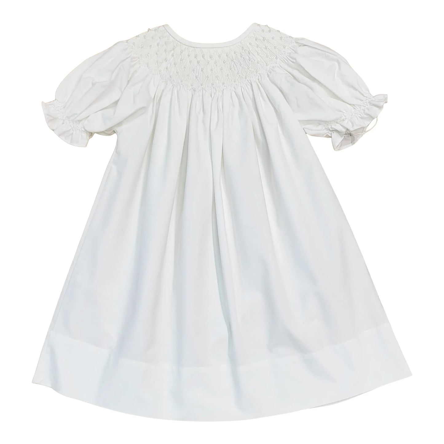 Catherine White Smocked Dress
