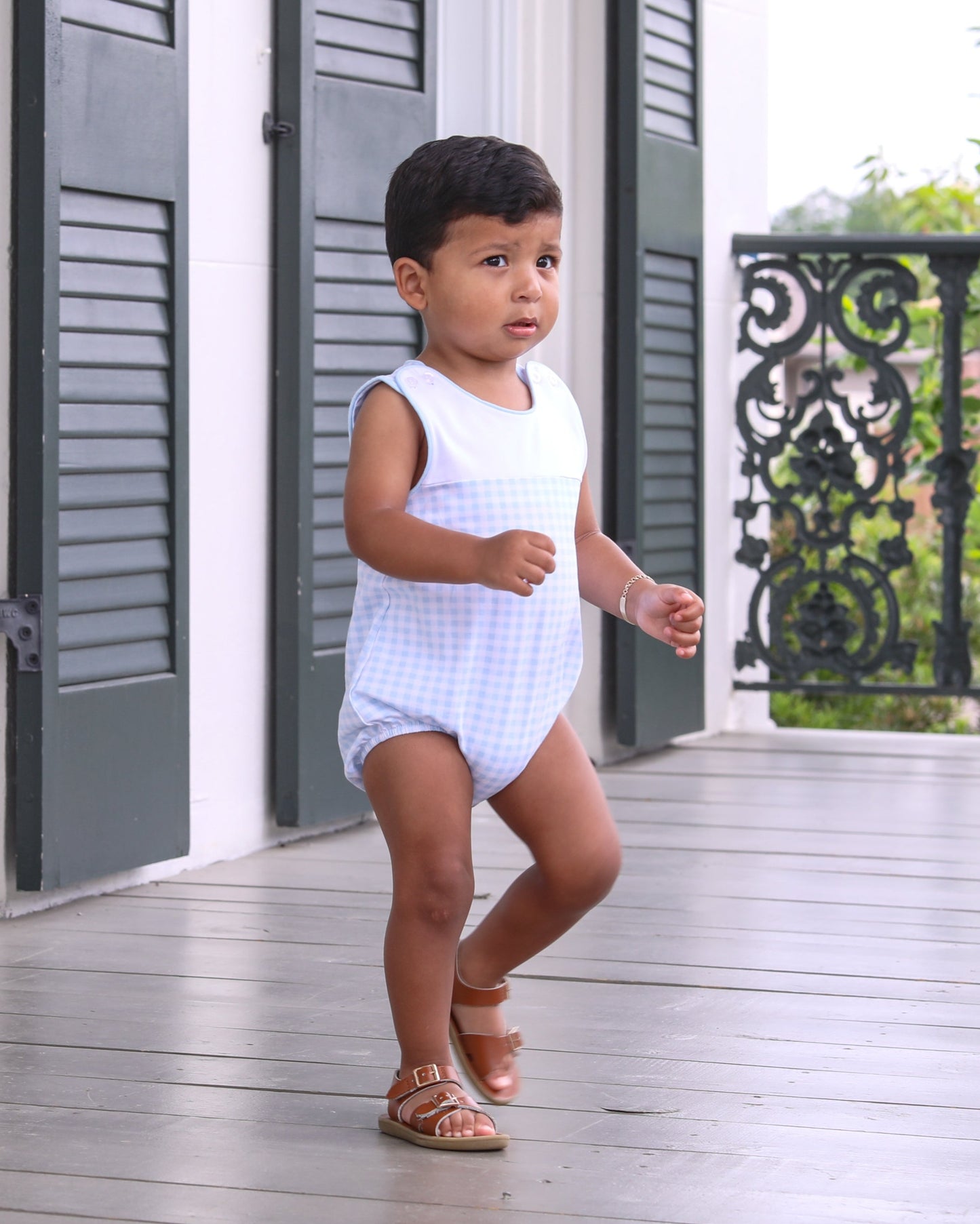 Madden Bubble - Lt. Blue Gingham