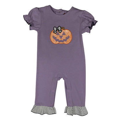 Jack-O-Lantern Girls Romper