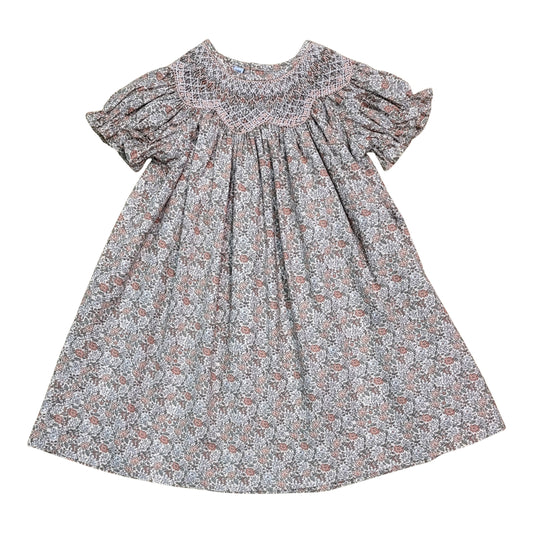 Sabrina Peachy Pink Floral Dress
