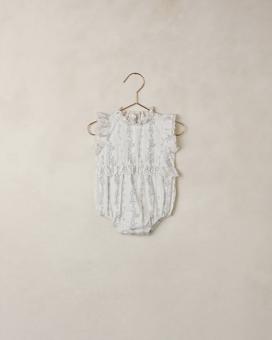 Alice Romper - French Floral Stripe