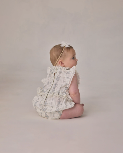 Alice Romper - French Floral Stripe