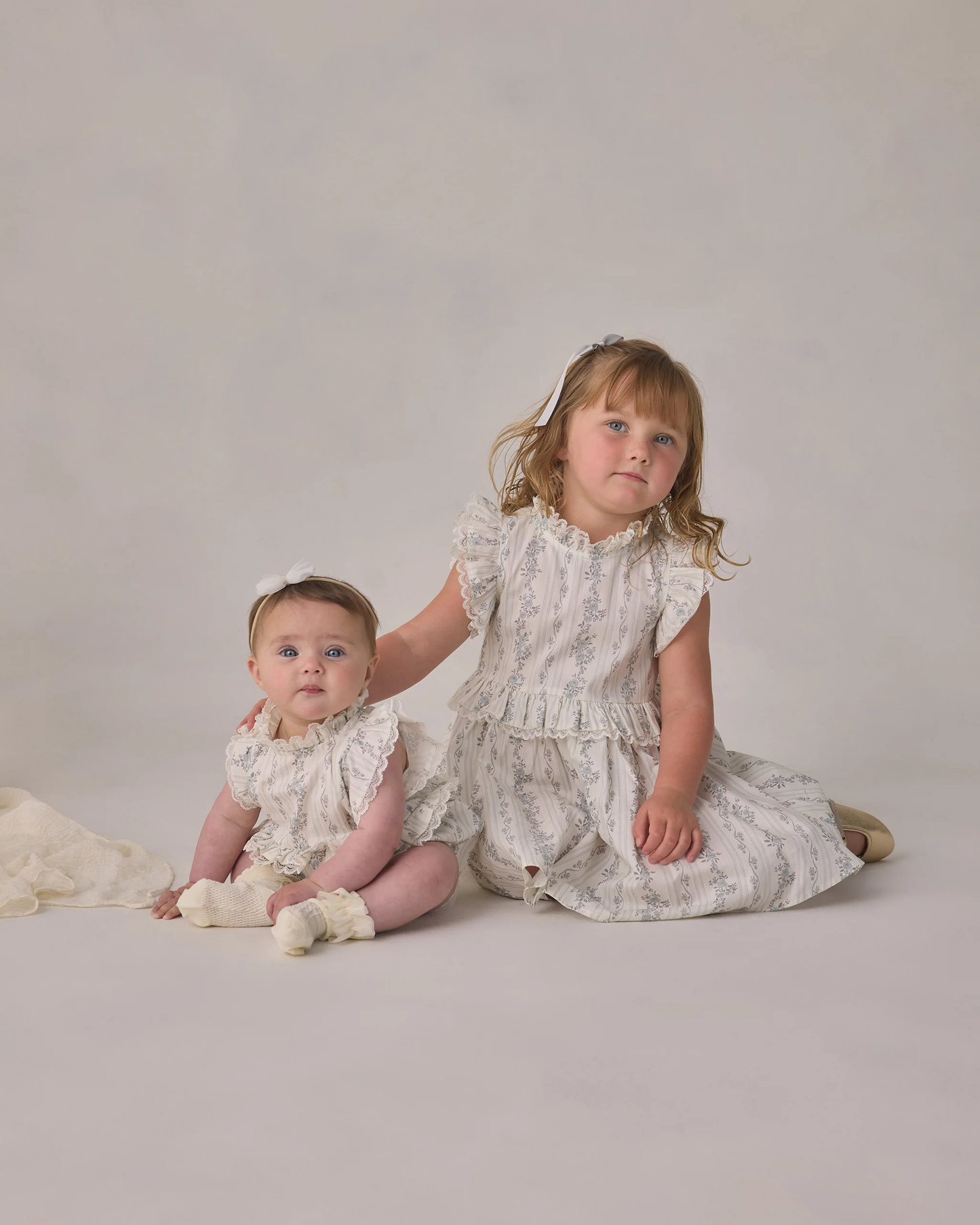 Alice Romper - French Floral Stripe