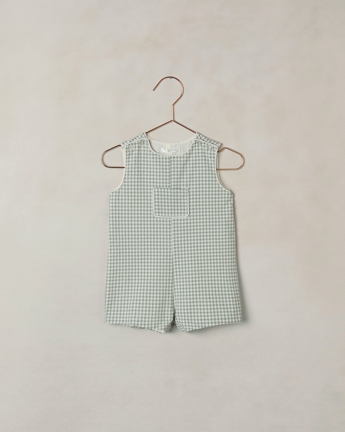 Georgie Romper - Eucalyptus Check
