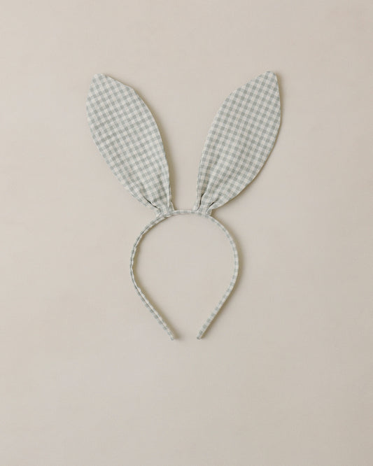 Bunny Headband - Eucalyptus Check