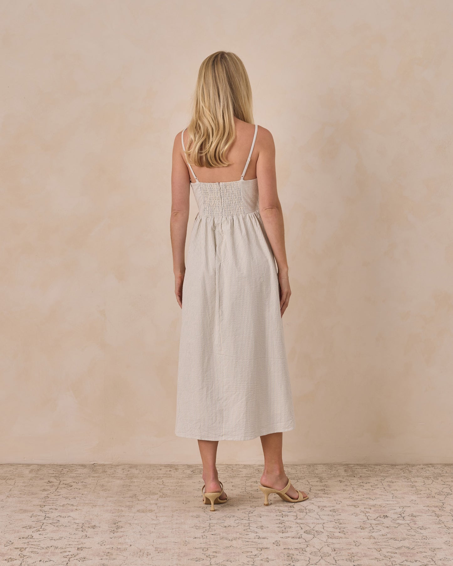 Women's Beatrice Midi Dress - Sky Stripe