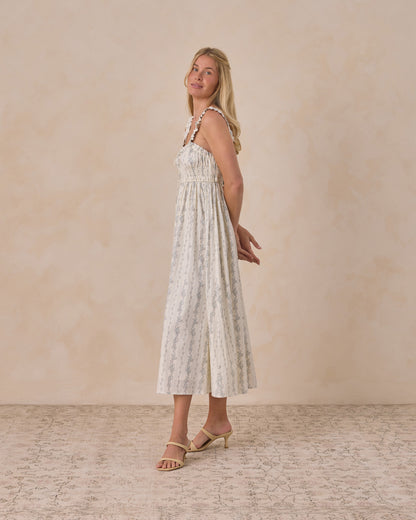 Women's Jane Dress - French Floral Stripe