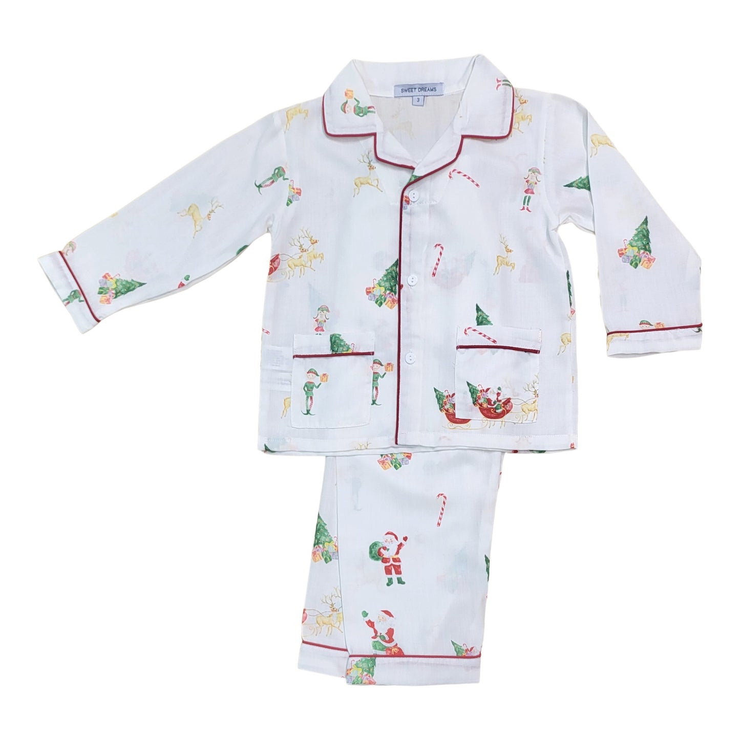 Santa Sleigh Print PJs