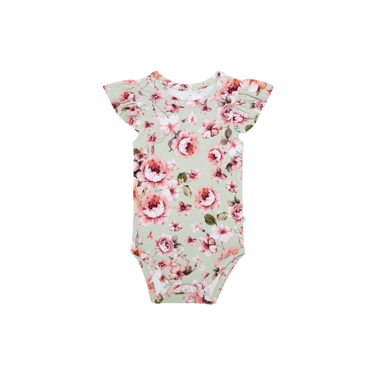 Millicent - Ruffled Cap Slv. Bodysuit