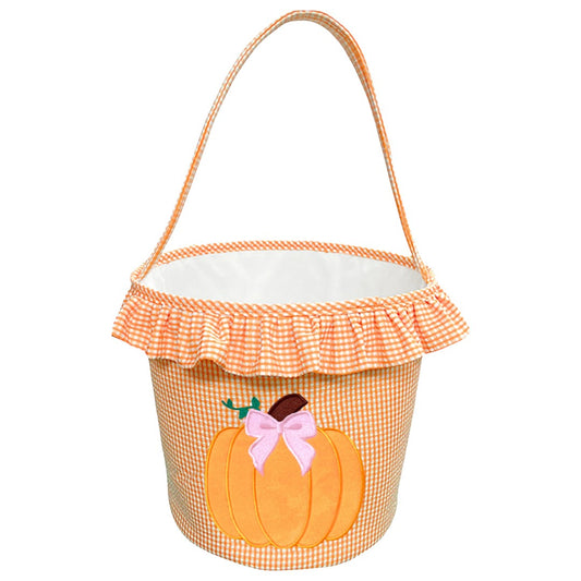 Ruffled Bow Pumpkin Tote