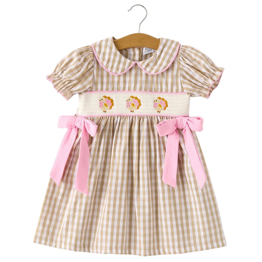 Thanksgiving Plaid Smock Dress
