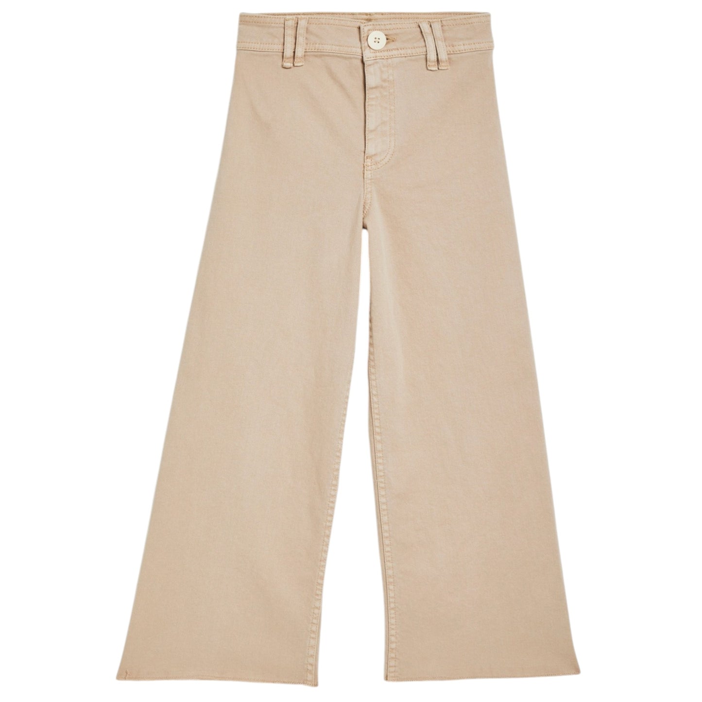 Wide Leg Crop Pant - Khaki