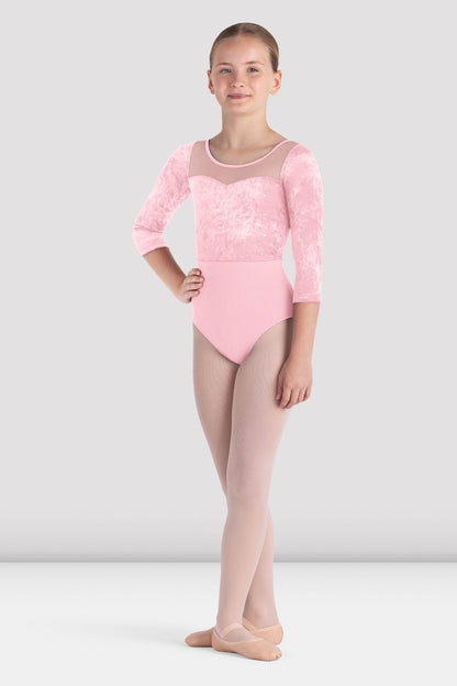 Mesh Back 3/4 Sleeve Leotard