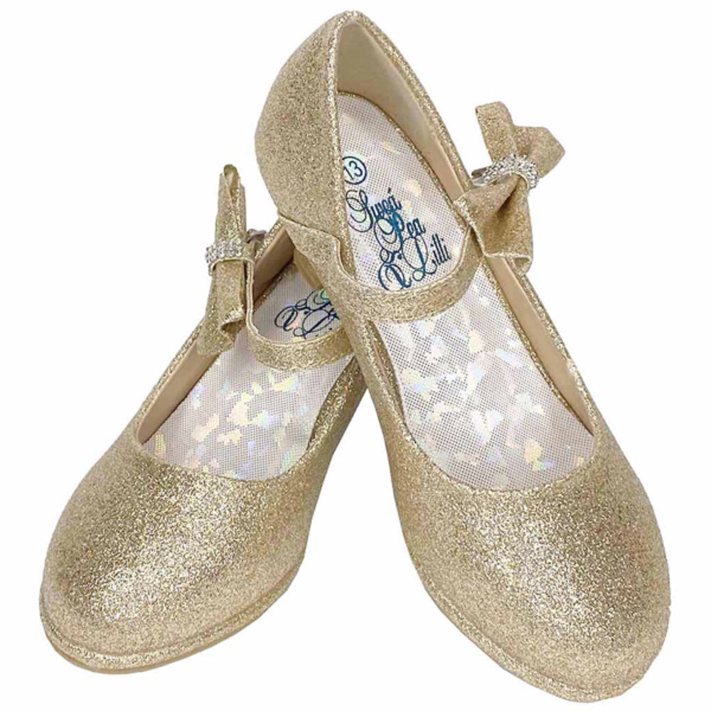 Girl's Shoe W/ Heel - PEARL