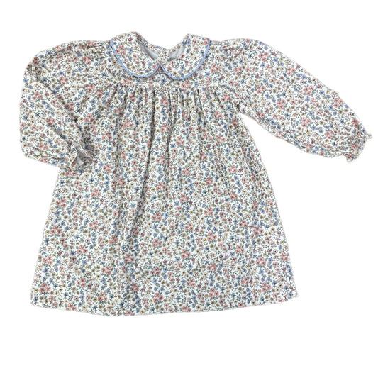 Blue Floral Cord Dress