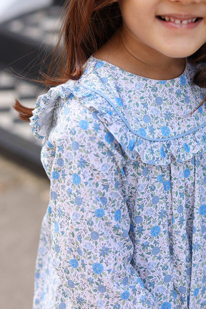 Blue Floral Dress