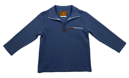 Kingston Blue 1/4 Zip Pullover - 659