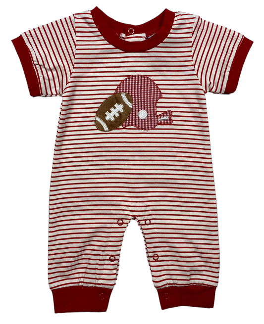 Red Football Boys Romper - 874