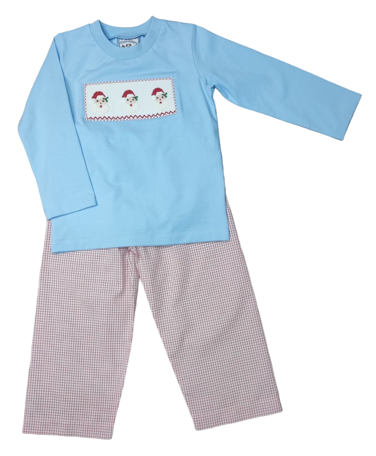 Santa Smocked Pant Set - 702