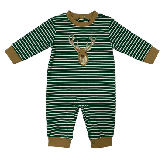 Deer Applique Boys Romper