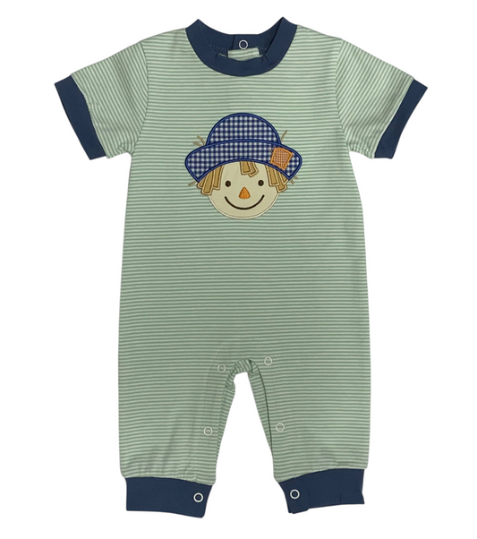 Scarecrow Appl. Boys Romper