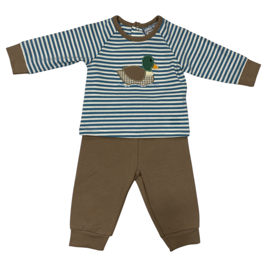 Duck Applique Jogger Set