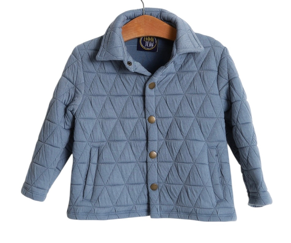 Blue Quilted Jacket