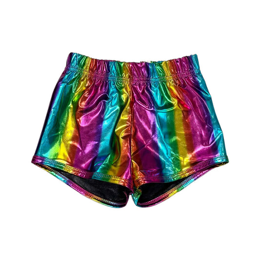 Metallic Shorts - Rainbow