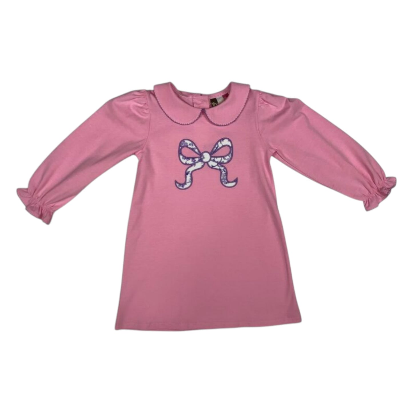 Floral Bow Applique Dress
