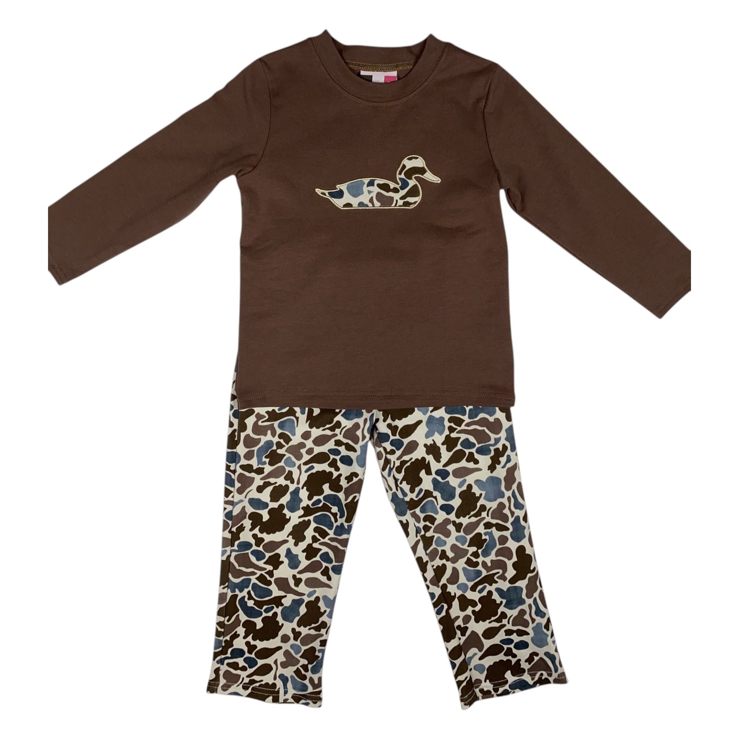 Camo Duck Applique Pant Set
